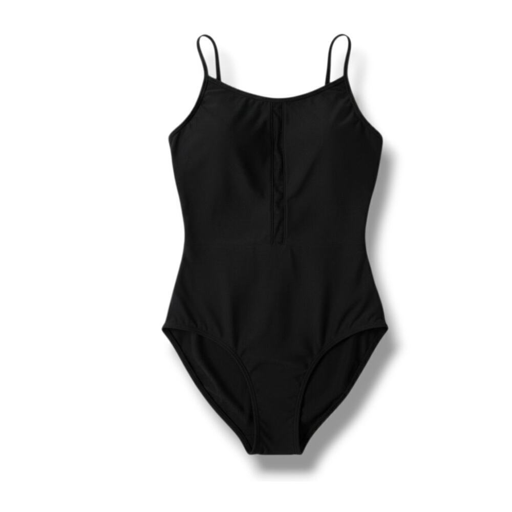 Aqua Green Women’s Black One-Piece Swimsuit – Size Large